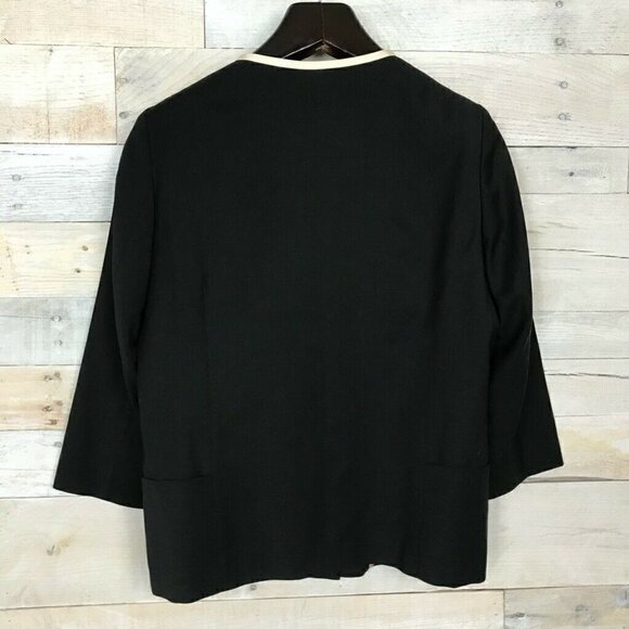 Anteprima Milano Suit Jacket Blazer Black Wool 42 - Picture 4 of 8